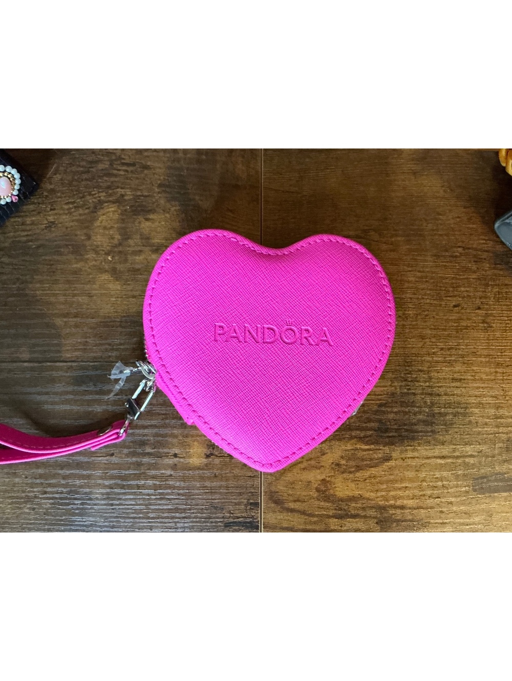 NIB Pandora Pink Travel Size Jewelry Box
